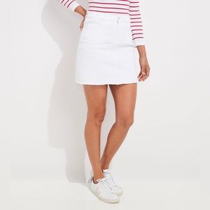 Vineyard Vines White Denim Skirt